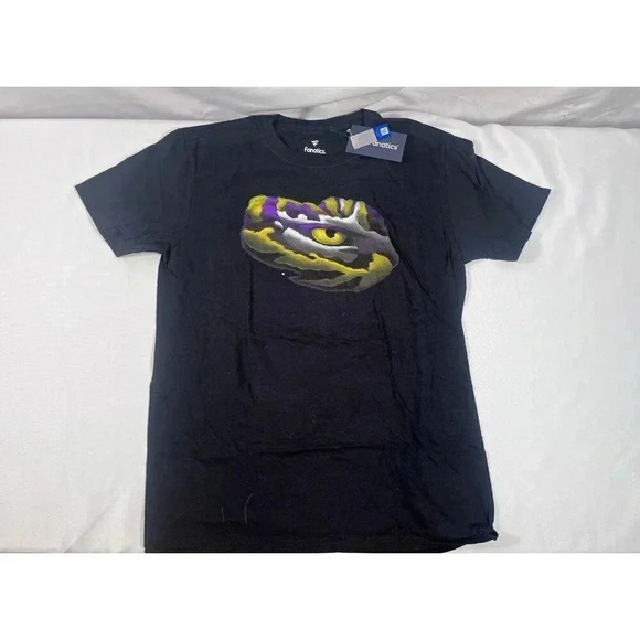 Fanatics LSU Tigers Black Midnight Mascot T-Shirt Large NWT - Picture 1 of 5